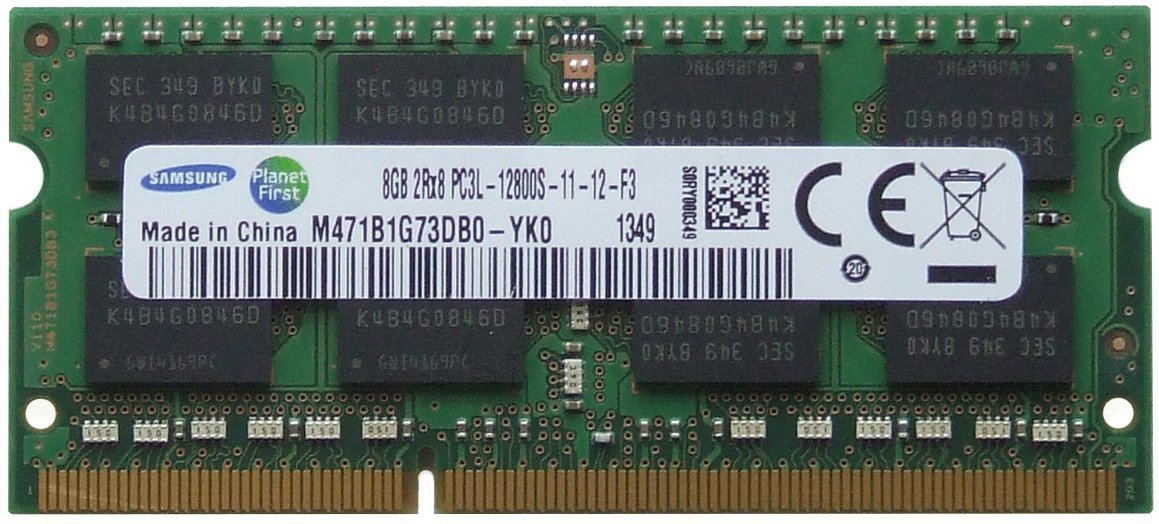  Samsung original 8GB PC3 L (1 x 8GB) 204-pin SODIMM, DDR3 PC3L-12800, 1600MHz ram memory module for laptops